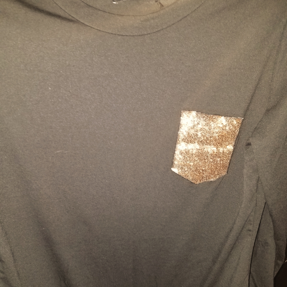 Long Sleeve Tunic/Gold Sequin Shirt Pocket